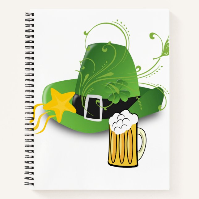 Cuaderno Bestia de Shamrock de St. Patrick (Anverso)