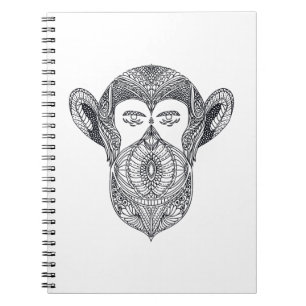 Cuaderno Bestia salvaje del Doodle del bosque