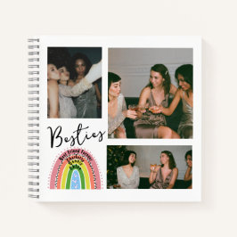 Cuaderno Bestie Mejor Amigos Collage de fotos Arcoiris para