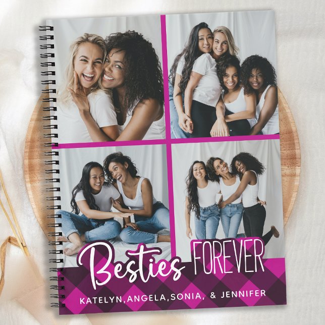 Cuaderno Bestis para siempre 4 Collages de fotos amigos roj (Subido por el creador)