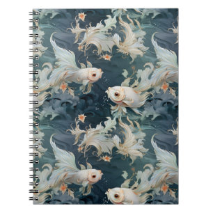 Cuaderno Betta Fish Blue White