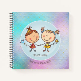 Cuaderno BFF lindo Besties Kawaii regalos para Chicas amigo