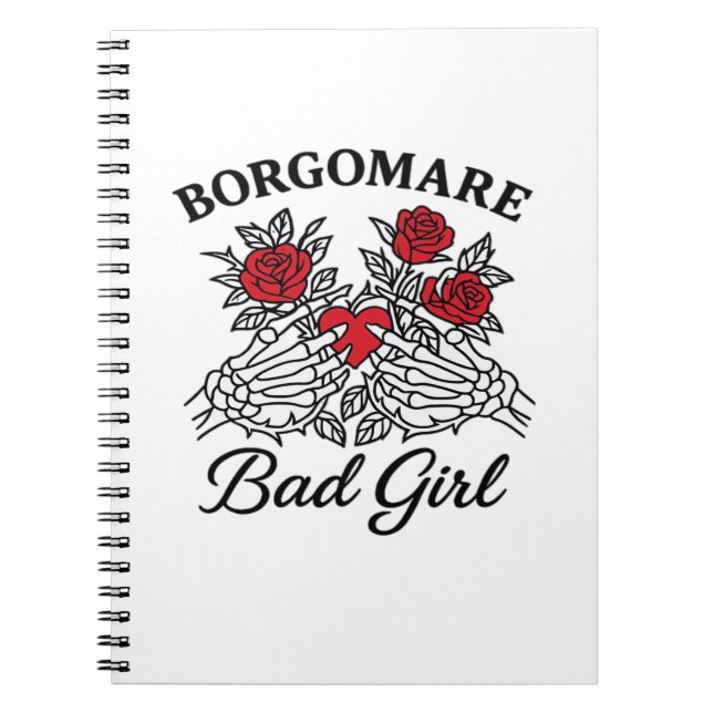Cuaderno Bgm Bad Chica II Classic - Skeleton Heart Hands (Frente)