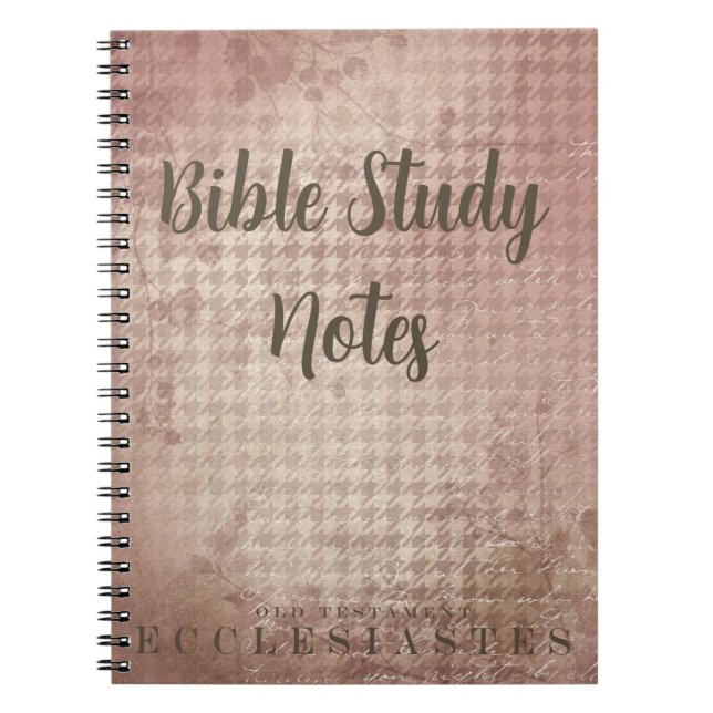 Cuaderno Bible Study-Ecclesiaties (Frente)
