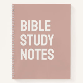 Cuaderno Bible Study Notes – Rose Taupe Spiral Notebook