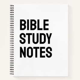 Cuaderno Bible Study Notes – White Spiral Notebook