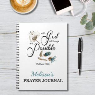 Cuaderno BIble verse - con dios todas las cosas son posible