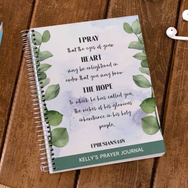 Cuaderno Bible Verse Greenery Prayer Journal (Subido por el creador)