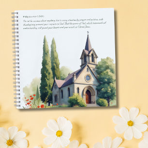 Cuaderno Biblia acuarela contra iglesia católica