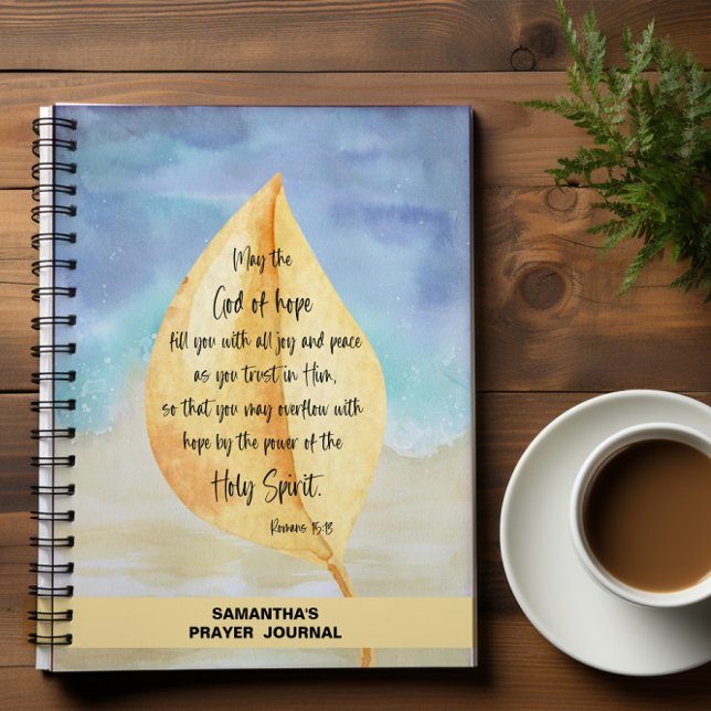 Cuaderno Biblia azul amarilla personalizada Verse Prayer (Subido por el creador)