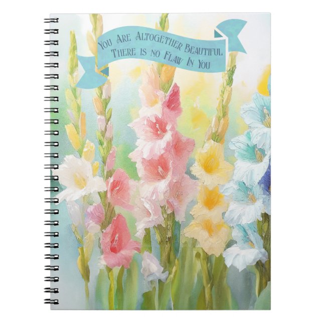 Cuaderno Biblia Cita a Madre, Salomón 4:7, Niñas acuáticas (Frente)