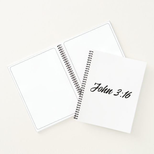 Cuaderno Biblia contra John 3:16 (Interior)