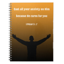 Cuaderno Biblia motivadora Verso 1 Peter 5 : 7