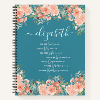 Cuaderno Bíblica de Escritura Cristiana Verse Espiral Bloc