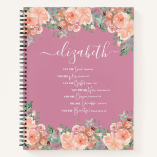 Cuaderno Bíblica de Escritura Cristiana Verse Espiral Bloc