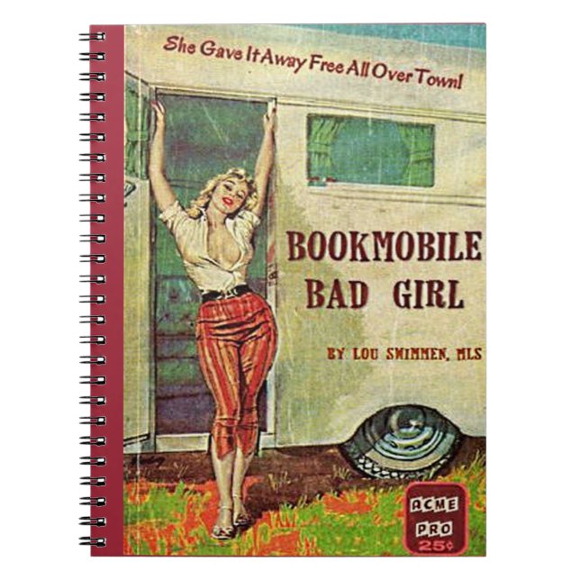 Cuaderno bibliomóvil chica mala (Frente)