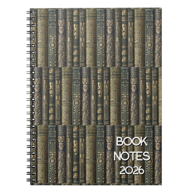 Cuaderno Bibliophile Notes 2026 (Frente)