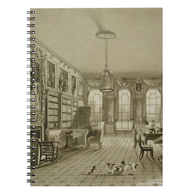 Cuaderno Biblioteca como salón, parque de Cassiobury, (Frente)