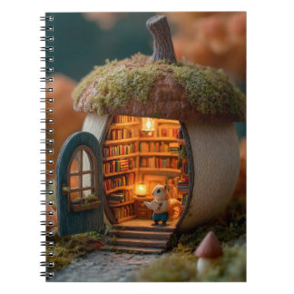 Cuaderno Biblioteca de ardilla dentro de una casa de bellot