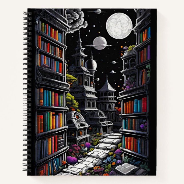 Cuaderno Biblioteca de fantasías (Anverso)