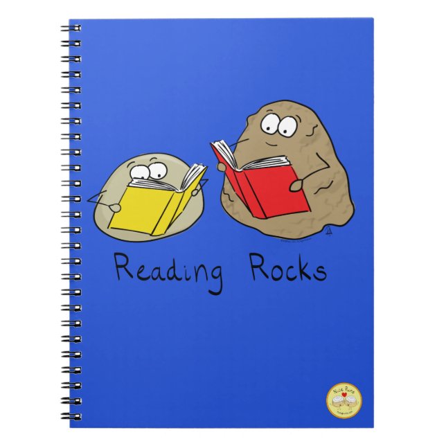 Cuaderno Biblioteca de libros de lectura linda dibujos anim (Frente)