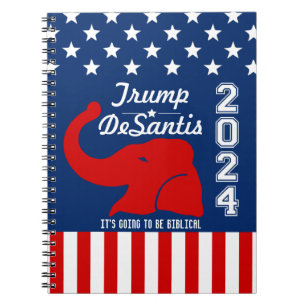CUADERNO BIBLIOTECA DE TRUMP DESANTIS 2024