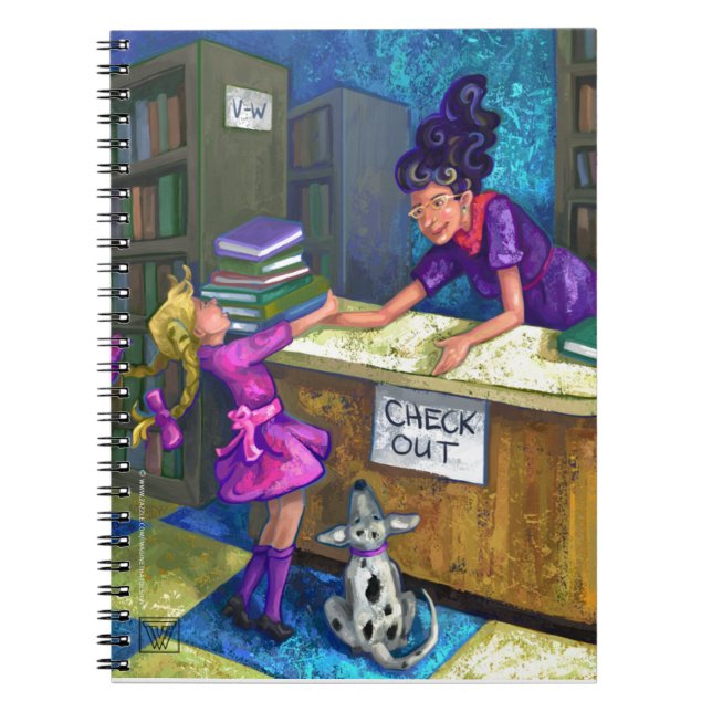 Cuaderno Biblioteca desproteger bloc de notas de arte (Frente)