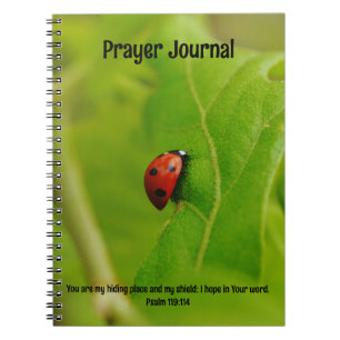 Cuaderno Bicho de lodo en el diario Leaves Biblia Verse Pra