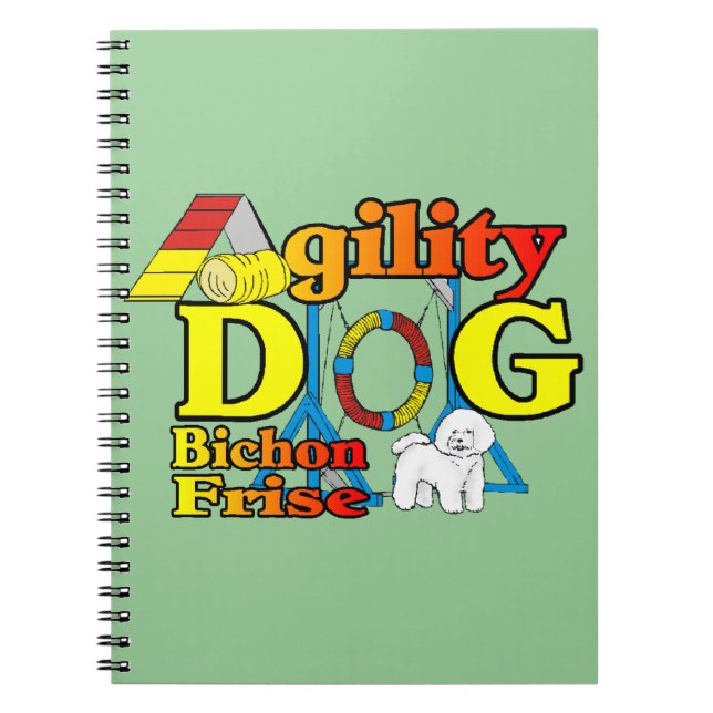 Cuaderno Bichon Frise Agility (Frente)