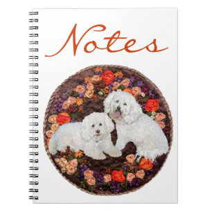 Cuaderno Bichon Frise Floral