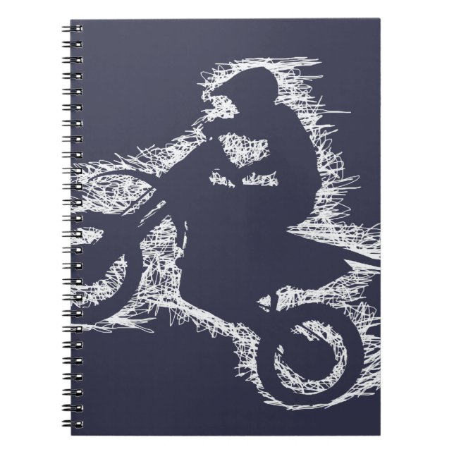 Cuaderno BICI de la SUCIEDAD (garabato blanco) (Frente)