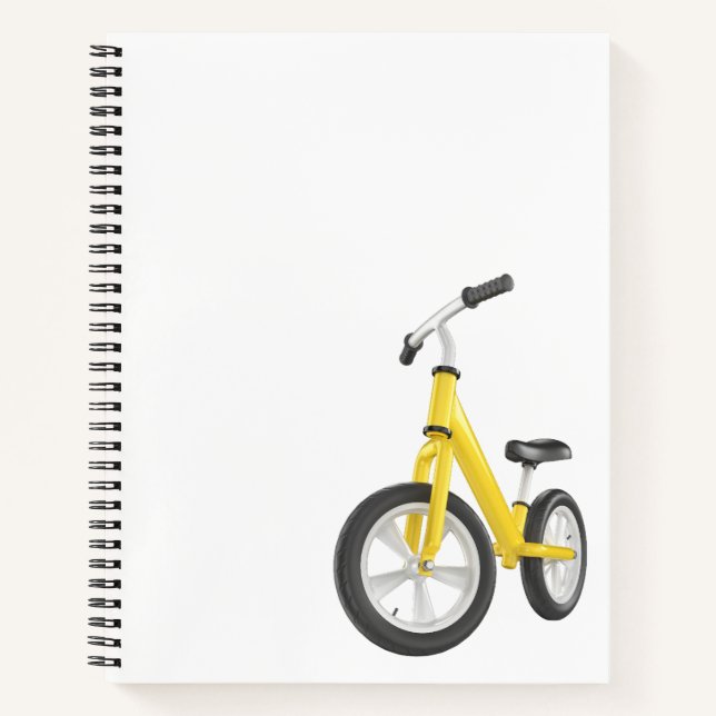 Cuaderno Bicicleta de balance amarillo (Anverso)
