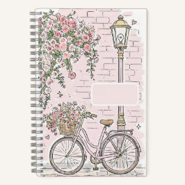 Cuaderno Bicicleta de flor