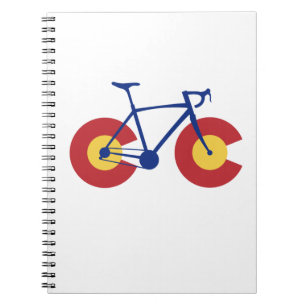 Cuaderno Bicicleta de la bandera de Colorado