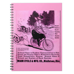 Cuaderno Bicicleta de los años 1890 y The Racycle
