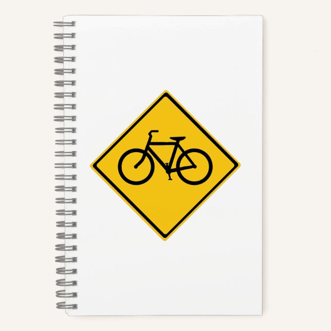 Cuaderno Bicicleta de Rótulo por carretera (Anverso)