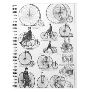 Cuaderno Bicicleta de rueda alta Penny Farthing