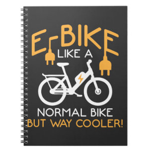 Cuaderno Bicicleta E-Bike Way Cooler Bike Funny Bicicleta E