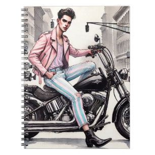 Cuaderno Bicicleta rosa caliente
