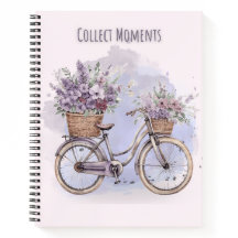 Bicicleta Vintage con flores - acuarela