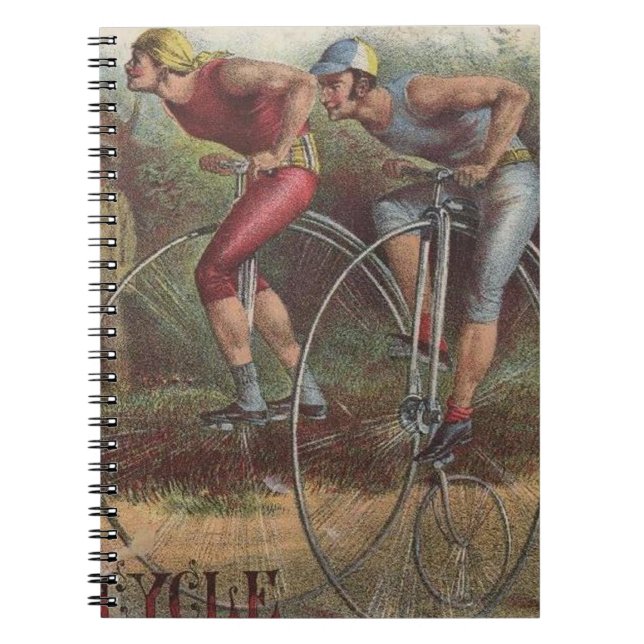 Cuaderno Bicicletas Victorianas de Ruedas Altas (Frente)