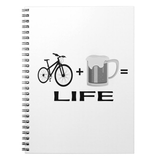 Cuaderno ¡Bicicletas y cerveza! (Frente)