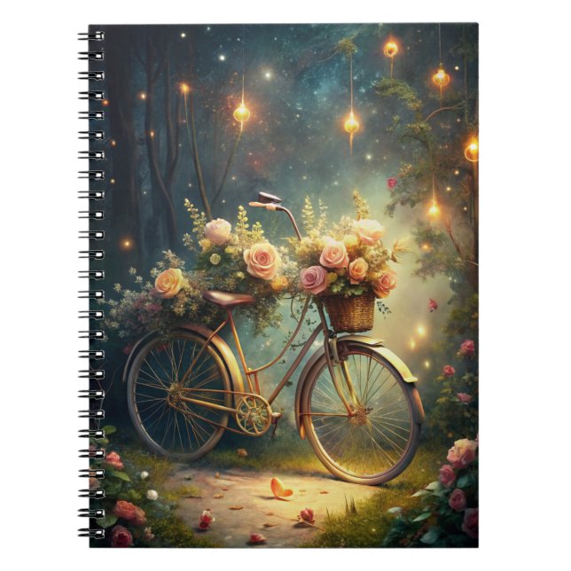 Cuaderno Bicycle and Flowers (Frente)