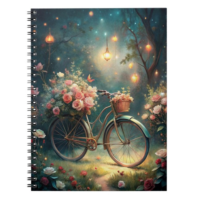 Cuaderno Bicycle and Flowers (Frente)