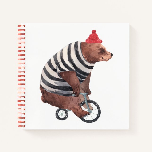 Cuaderno Bicycle Fun Bear (Anverso)