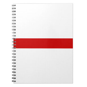 Cuaderno Bielorrusia blanco-rojo