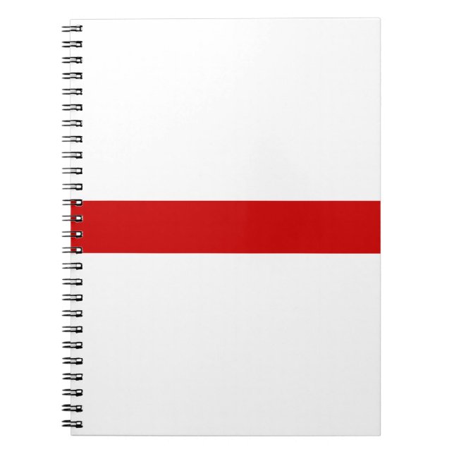 Cuaderno Bielorrusia blanco-rojo (Frente)