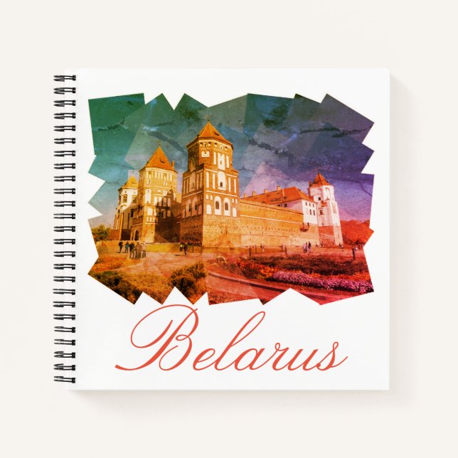 Cuaderno Bielorrusia Mir Castle Architecture Nature Noteboo (Anverso)