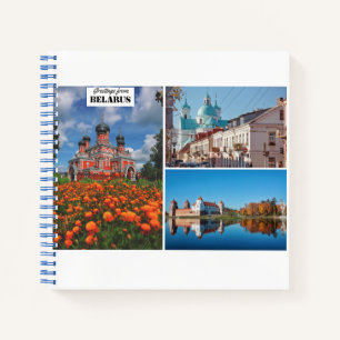 Cuaderno Bielorrusia saluda la arquitectura de la naturalez