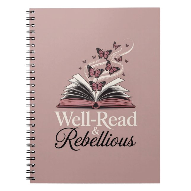 Cuaderno Bien leído y rebelde - Lección del libro de júbilo (Frente)